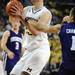 Michigan sophomore Evan Smotrycz looks to the basket in the second half against Northwestern at Crisler Center on Wedensday. Melanie Maxwell I AnnArbor.com